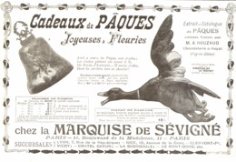 PUB CHOCOLATS " LA MARQUISE De SEVIGNE "   1908 ( 10 ) - Chocolat