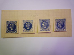 2019 - 1077  ESSAIS  :  4 TIMBRES Sur Charnières - Proofs & Reprints