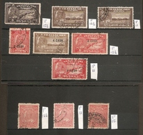 INDIA - TRAVANCORE 1941 - 1946 SETS SG 71/76b INCLUDING CAT LISTED PERF VARIETIES FINE USED Cat £12.45 - Travancore