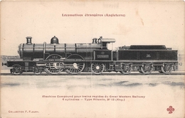 ¤¤  - Les Locomotives Etrangères  -  ANGLETERRE  -  Machine N° 102  - Chemin De Fer -  Train   - - Matériel