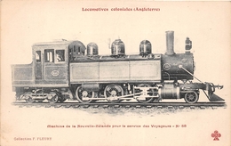 ¤¤  - Les Locomotives Coloniales De NOUVELLE-ZELANDE   -  Machine N° 58  - Chemin De Fer -  Train   - - Equipment