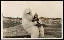 TOP - PARC DU SCHIERKE BROKEN IM HARZ - UN JEUNE GARCON ET UN OURS EN JUILLET 1935 - HOMME DEGUISE - Schierke