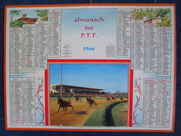 Calendrier ALMANACH PTT (POSTE TELEGRAPHE TELEPHONE) Carte Chemin Fer Métro Paris Essonne Equitation Cagnes Sur Mer 1966 - Grand Format : 1961-70