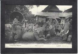 CPA Laos Asie Non Circulé Indochine éléphants - Laos