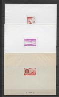 MONACO - 1941 - POSTE AERIENNE YVERT N° 2/7 - LES 6 EPREUVES DE LUXE AVEC PAPIER PROTECTION ! - Storia Postale