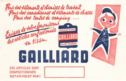 Ancien BUVARD Illustré Tissu GAILLIARD - Textilos & Vestidos