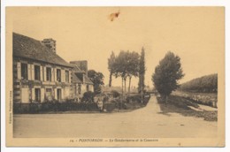 CPA 50 PONTORSON La Gendarmerie Et Le Couesnon - Pontorson