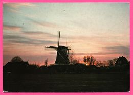 Nederland - Terschelling Avondstemming - Coucher De Soleil - Moulin à Vent - Molen - 1987 - Terschelling