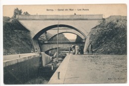 CPA 55 SORCY Canal De L'Est Les Ponts Ecluse Péniche - Autres & Non Classés