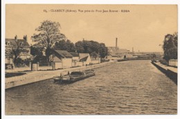 CPA 58 CLAMECY Vue Prise Du Pont Jean Rouvet Péniche - Clamecy