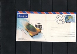 Australia 1998 Olympic Games Nagano Interesting Postal Stationery - Hiver 1998: Nagano
