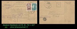 EARLY OTTOMAN SPECIALIZED FOR SPECIALIST, SEE...Mi. Nr. 741 - Paketkarte Ohne Scherenschnitt -RRR- - 1920-21 Anatolia