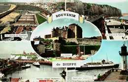 76..dieppe.....souvenir De Dieppe...5 Vues...cpsm - Dieppe