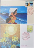 JAPAN 1980 Mi-Nr. 1423/24 Maximumkarten MK/MC No. 384 A-B - Cartes-maximum