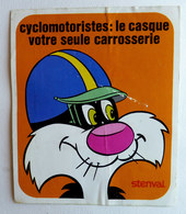 AUTOCOLLANT STENVAL TITI ET LA PREVENTION ROUTIERE N°02 1976 (1) - Stickers