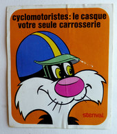 AUTOCOLLANT STENVAL TITI ET LA PREVENTION ROUTIERE N°02 1976 (1) - Autocollants