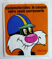 AUTOCOLLANT STENVAL TITI ET LA PREVENTION ROUTIERE N°02 1976 (2) - Stickers