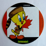 AUTOCOLLANT ENTREMONT TITI FAIT LE TOUR DU MONDE N°02 CANADA 1975 - Stickers