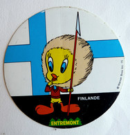 AUTOCOLLANT ENTREMONT TITI FAIT LE TOUR DU MONDE N°06 FINLANDE 1975 - Aufkleber