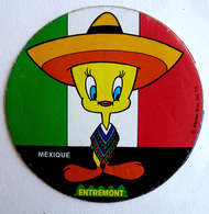 AUTOCOLLANT ENTREMONT TITI FAIT LE TOUR DU MONDE N°14 MEXIQUE 1975 - Stickers