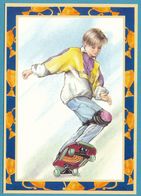 Le Skateboarder Sur Son Skateboard - Skateboard