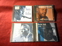 COLLECTION DE 4 CD ALBUM DE JAZZ ° SONNY ROLLINS + HOWLIN WOLF  IM THE WOLF + BACK DOOR MAN + BEN WEBSTER ² - Volledige Verzamelingen