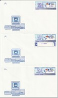 FDC - ISRAEL - Vignettes D'affranchissement - 1993 -N°6+7+EMS  "Téléfila 93" - Franking Labels