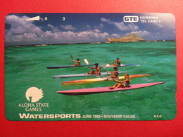 HAWAI GTE - 3u Watersports Aloha State Games 1993 Canoe Pirogue MINT NEUVE (CB0718 - Hawaii