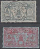 NEW HEBRIDES (fRENCH) - 20c (1912), 1fr (1925). Scott 24, 52. Used - Used Stamps