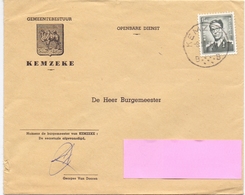 Omslag Enveloppe - Gemeentebestuur Kemzeke - Stempel 1966 - Enveloppes