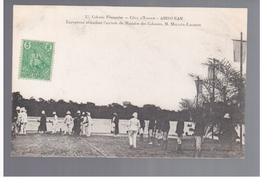 Cote D'Ivoire Abidjean Européens Attendant L'arrivée Du Ministre Des Colonies, M. Milliès-Lacroix Ca 1910 OLD POSTCARD - Côte-d'Ivoire