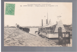 Cote D'Ivoire Port- Bouet Drague Suceuse La Tropicale Ca 1910 OLD POSTCARD - Côte-d'Ivoire