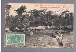Cote D'Ivoire Eboinda Sur La Lagune Abi 1910 OLD POSTCARD - Côte-d'Ivoire