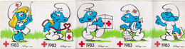 SCHROUMPF   PEYO    5 Autocollants 1983 - Stickers