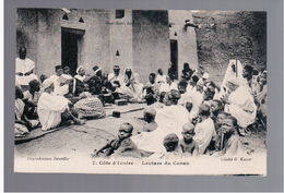 Cote D'Ivoire Lecture Du Coran Ca 1920 OLD POSTCARD - Côte-d'Ivoire