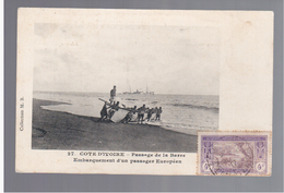 Cote D'Ivoire Passage De La Barre Ca 1910 OLD POSTCARD - Côte-d'Ivoire