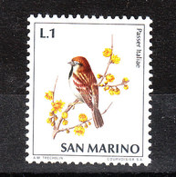 San Marino - 1972. Due Francobolli "Passeri Italiani ".  Italian Sparrows.  MNH - Sparrows