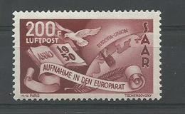 Sarre, P. A. N°13 Neuf ** Cote YT 230€ - Airmail