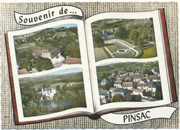 PINSAC - Souvenir De....Livre Ouvert - Other Municipalities