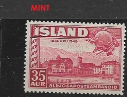 ISLANDIA   1949 The 75th Anniversary Of The Universal Postal Union ** - Nuevos