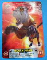 ANIMAL GLADIATORS BLACK FEAR LAMINCARDS EDIBAS - Altri & Non Classificati