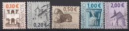 Slowakei (2009)  Mi.Nr.  600 - 604  Gest. / Used  (7aa21) - Usados