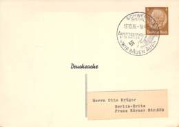 MiNr.PP ?? Sammlerbeleg SST Schwerin (Meckl.) 13.10.36 Wir Bauen Auf - Private Postal Stationery