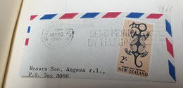 Send Money By Telegram New Zealand 1966 Cancel Cancellation - Covers & Documents