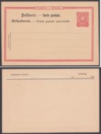 P 14 A, Zudruck "Leipzig, Telegramm-Adresse", 1889, Ungebraucht - Cartoline