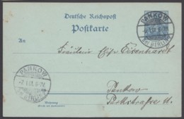 P 44 B II, Ortsbedarf "Pankow Bei Berlin", 6.1.01 - Briefkaarten