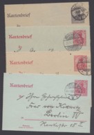 "Germania", 4 Versch. Bedarfs-Kartenbriefe - Other & Unclassified