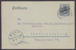 P 63 X, Bedarf "Halensee", An Militärtechn. Akademie, 27.9.03 - Briefkaarten