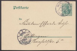 P 73, Bedarf "Groß-Lichterfelde, Kadettenanstalt", 7.9.07, KBHW : V93 - Briefkaarten