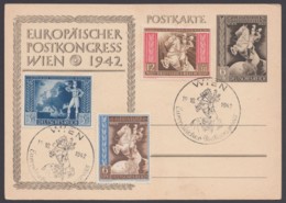 P 294 Mit Zusatzfr. 820/2, Pass. Sst "Wien", 18.10.42 - Postcards